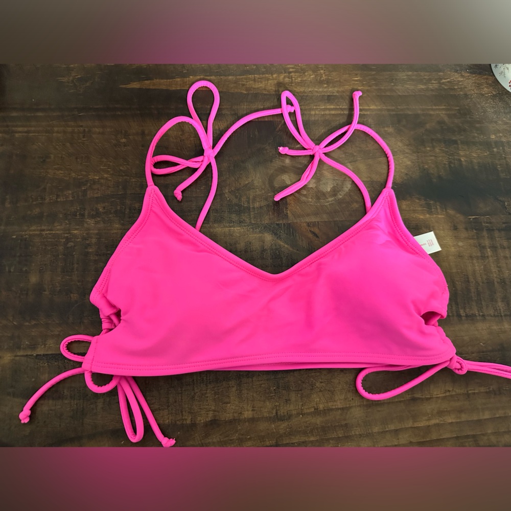 Hot pink bikini top